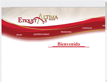 Tablet Screenshot of etiquetasaltima.com